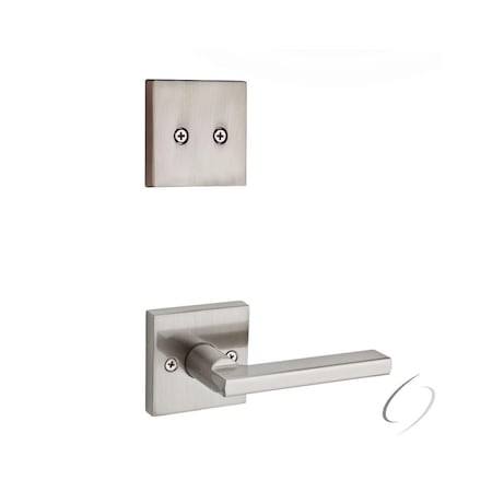 Kwikset Dummy Interior Halifax Lever Trim with Square Rose New Chassis Satin Nickel Finish 973HFLSQT-15